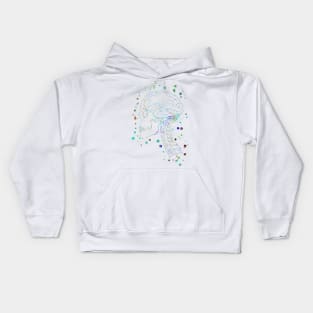 Skull and brain Kids Hoodie